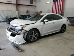 Salvage cars for sale from Copart Lufkin, TX: 2016 Subaru Legacy 2.5I Limited