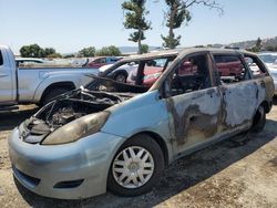 Salvage cars for sale from Copart San Martin, CA: 2007 Toyota Sienna CE