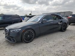 Salvage cars for sale at Haslet, TX auction: 2022 Mercedes-Benz S 580 4matic