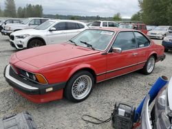 Salvage cars for sale at Arlington, WA auction: 1986 BMW 635 CSI Automatic