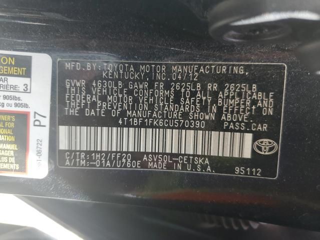 2012 Toyota Camry Base