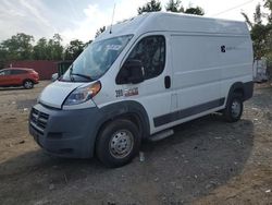 Salvage trucks for sale at Baltimore, MD auction: 2017 Dodge RAM Promaster 1500 1500 High