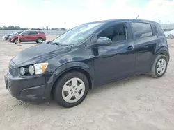 Salvage cars for sale at Houston, TX auction: 2015 Chevrolet Sonic LS