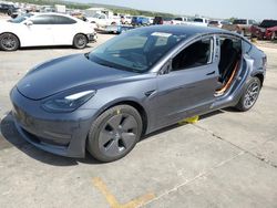 Salvage cars for sale at Grand Prairie, TX auction: 2023 Tesla Model 3