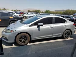 Salvage cars for sale at Las Vegas, NV auction: 2015 Honda Civic LX