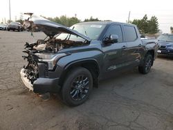 Salvage cars for sale at Denver, CO auction: 2023 Toyota Tundra Crewmax Platinum