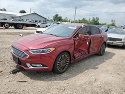 Salvage cars for sale at Pekin, IL auction: 2017 Ford Fusion SE