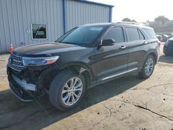 Salvage cars for sale at Tulsa, OK auction: 2021 Ford Explorer Limited