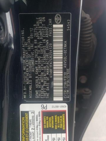 2012 Toyota Camry Base