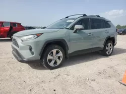 Salvage cars for sale at Houston, TX auction: 2021 Toyota Rav4 XLE Premium