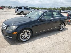 Salvage cars for sale at Houston, TX auction: 2013 Mercedes-Benz C 300 4matic