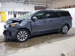 Salvage cars for sale at Candia, NH auction: 2016 KIA Sedona EX