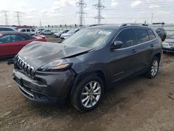 Salvage cars for sale from Copart Elgin, IL: 2014 Jeep Cherokee Limited