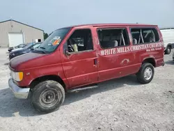 Ford salvage cars for sale: 2001 Ford Econoline E350 Super Duty Wagon