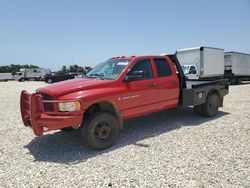 Salvage trucks for sale at New Braunfels, TX auction: 2003 Dodge RAM 3500 ST