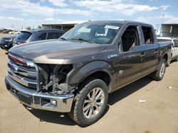 Flood-damaged cars for sale at auction: 2016 Ford F150 Supercrew