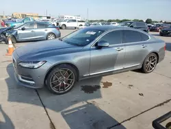 Salvage cars for sale at Grand Prairie, TX auction: 2017 Volvo S90 T6 Inscription