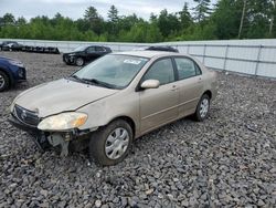 Salvage cars for sale from Copart Windham, ME: 2006 Toyota Corolla CE