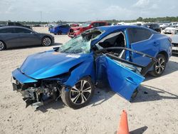 Salvage cars for sale at Houston, TX auction: 2022 Nissan Sentra SV