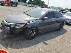 Salvage cars for sale at Bridgeton, MO auction: 2017 Honda Accord Sport