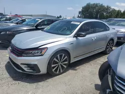 Salvage cars for sale at Jacksonville, FL auction: 2018 Volkswagen Passat GT