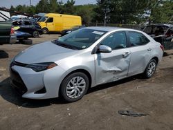 Toyota Corolla l salvage cars for sale: 2018 Toyota Corolla L