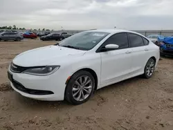 Salvage cars for sale from Copart Houston, TX: 2015 Chrysler 200 S