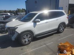 Salvage cars for sale at Vallejo, CA auction: 2017 Honda Pilot EXL