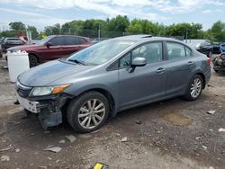 Salvage cars for sale at Pennsburg, PA auction: 2012 Honda Civic EX