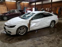 Salvage cars for sale at auction: 2016 Chevrolet Malibu LT