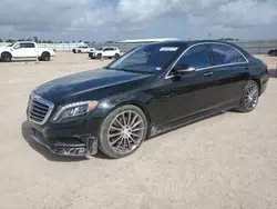 Salvage cars for sale at Houston, TX auction: 2015 Mercedes-Benz S 550