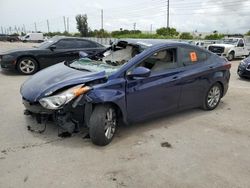 Salvage cars for sale at Miami, FL auction: 2014 Hyundai Elantra SE