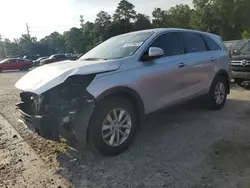 Salvage cars for sale at Savannah, GA auction: 2016 KIA Sorento LX