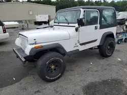 Salvage cars for sale at Exeter, RI auction: 1988 Jeep Wrangler S