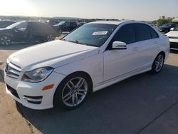 Salvage cars for sale at Grand Prairie, TX auction: 2013 Mercedes-Benz C 250