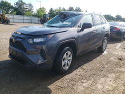 Salvage cars for sale at Elgin, IL auction: 2022 Toyota Rav4 LE