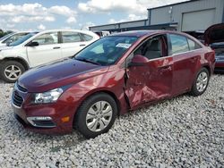 Chevrolet Cruze lt salvage cars for sale: 2015 Chevrolet Cruze LT