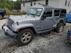 Jeep Wrangler Unlimited Sahara salvage cars for sale: 2014 Jeep Wrangler Unlimited Sahara