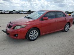 Salvage cars for sale at San Antonio, TX auction: 2010 Toyota Corolla Base