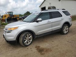 Salvage cars for sale at Portland, MI auction: 2015 Ford Explorer Limited