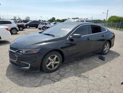 Chevrolet salvage cars for sale: 2017 Chevrolet Malibu LS