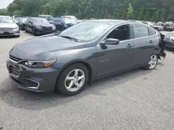 Chevrolet salvage cars for sale: 2018 Chevrolet Malibu LS