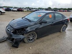 Salvage cars for sale from Copart San Antonio, TX: 2013 Hyundai Accent GLS