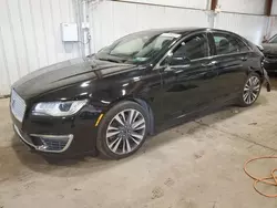 Salvage cars for sale at Pennsburg, PA auction: 2017 Lincoln MKZ Reserve