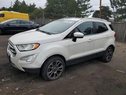 Salvage cars for sale at Denver, CO auction: 2018 Ford Ecosport Titanium