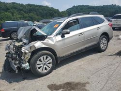 Salvage cars for sale at Ellwood City, PA auction: 2016 Subaru Outback 2.5I Premium