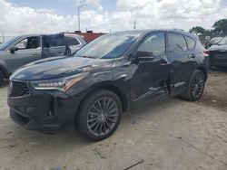 Salvage cars for sale at Homestead, FL auction: 2024 Acura RDX A-SPEC Advance