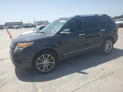 Salvage cars for sale at Grand Prairie, TX auction: 2015 Ford Explorer Limited