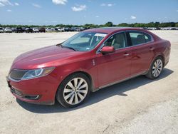 Salvage cars for sale at San Antonio, TX auction: 2014 Lincoln MKS