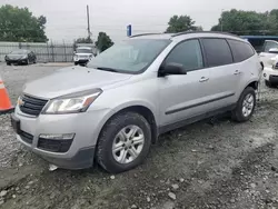 Chevrolet salvage cars for sale: 2017 Chevrolet Traverse LS